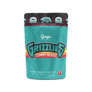 Ganja Grizzlies "SOUR" Gummy Bears - 350mg THC